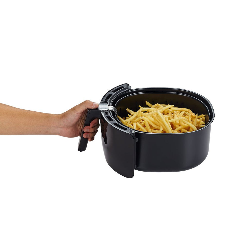 GoWISE USA 1700-Watt 5.8-QT 8-in-1 Digital Air Fryer and 50 Recipes for your Air Fryer Book (Black)