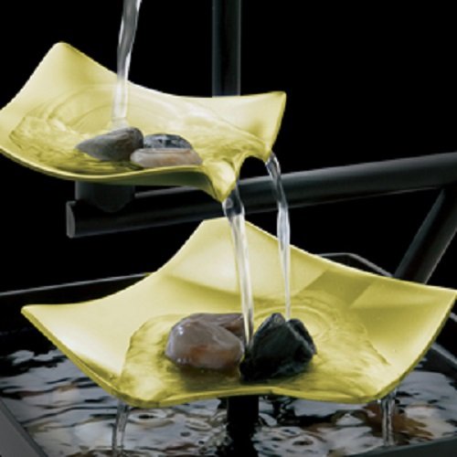 Silver Springs Relaxation Fountain | Illuminated Waterfall, Natural Stones, Soothing Sounds, Tabletop Zen Fountain | Indoor or Outdoor, On/Off Switch, Automatic Pump | EnviraScape HoMedics