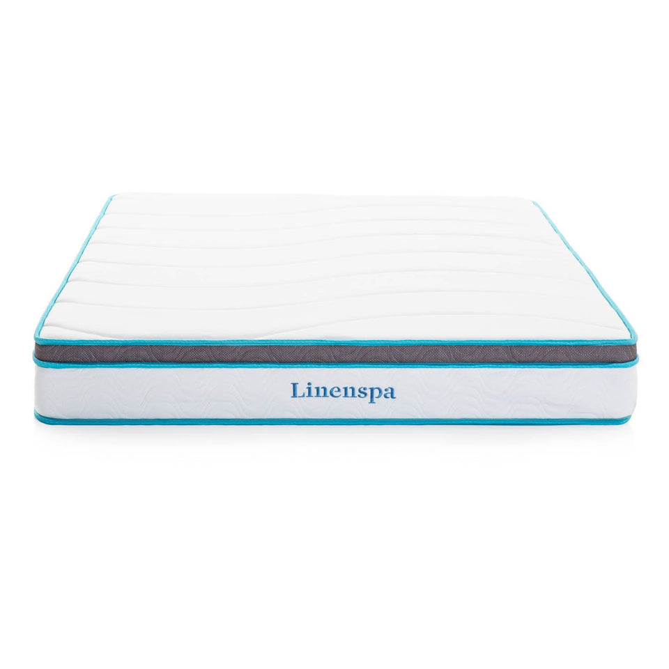 Linenspa 8 Inch Memory Foam and Innerspring Hybrid Mattress - Medium-Firm Feel - Twin
