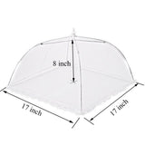 Simply Genius (6 pack) Large and Tall 17x17 Pop-Up Mesh Food Covers Tent Umbrella for Outdoors, Screen Tents, Parties Picnics, BBQs, Reusable and Collapsible