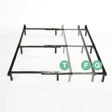 Zinus Michelle Compack Adjustable Steel Bed Frame, for Box Spring and Mattress Set, Fits Twin to Queen