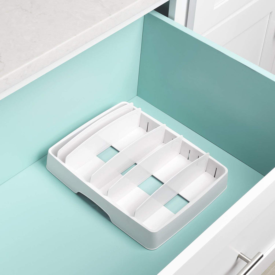 YouCopia 50100 StoraLid Food Container Lid Organizer, Large, White