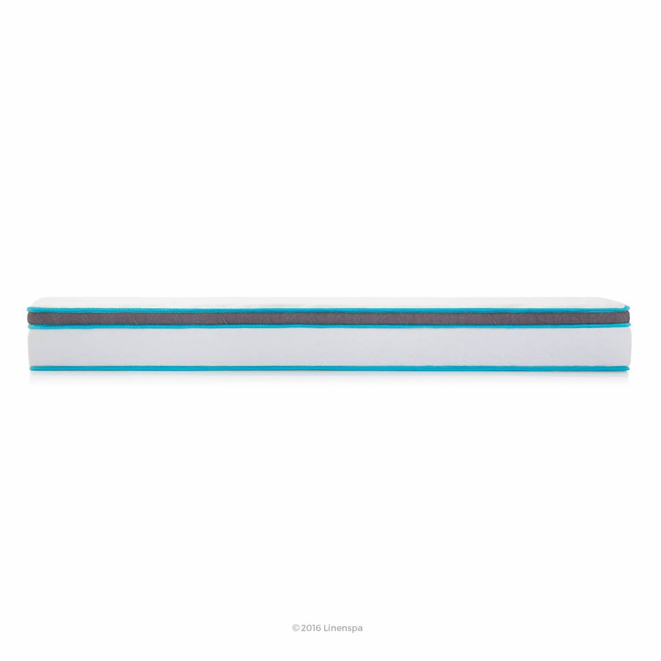 Linenspa 8 Inch Memory Foam and Innerspring Hybrid Mattress - Medium-Firm Feel - Twin