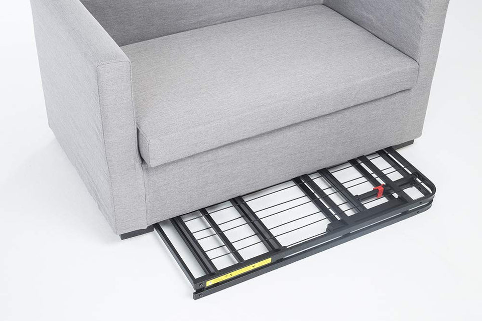 AmazonBasics Foldable Metal Platform Bed Frame for Under-Bed Storage - Tools-free Assembly, No Box Spring Needed - Full