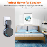 Matone Outlet Wall Mount Holder for Dot 3rd Generation & Mi AI, A Space-Saving Solution for Your Smart Home Speakers, Clever Dot Accessories with Cord Arrangement Hide Messy Wires - Black