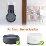Matone Outlet Wall Mount Holder for Dot 3rd Generation & Mi AI, A Space-Saving Solution for Your Smart Home Speakers, Clever Dot Accessories with Cord Arrangement Hide Messy Wires - Black