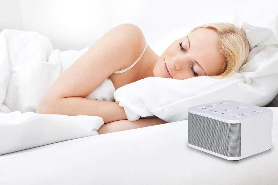 Big Red Rooster White Noise Machine - Sound Machine For Sleeping & Relaxation - 6 Natural and Soothing Sounds - Plug In Or Battery Powered - Portable Sleep Sound Therapy for Home, Office or Travel