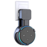 Matone Outlet Wall Mount Holder for Dot 3rd Generation & Mi AI, A Space-Saving Solution for Your Smart Home Speakers, Clever Dot Accessories with Cord Arrangement Hide Messy Wires - Black
