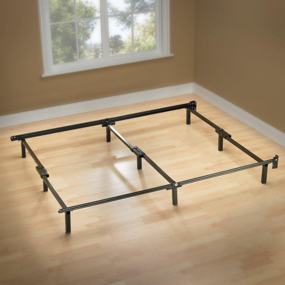 Zinus Michelle Compack Adjustable Steel Bed Frame, for Box Spring and Mattress Set, Fits Twin to Queen