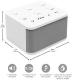 Big Red Rooster White Noise Machine - Sound Machine For Sleeping & Relaxation - 6 Natural and Soothing Sounds - Plug In Or Battery Powered - Portable Sleep Sound Therapy for Home, Office or Travel