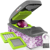 Mueller Onion Chopper Pro Vegetable Chopper - Strongest - NO MORE TEARS 30% Heavier Duty Multi Vegetable-Fruit-Cheese-Onion Chopper-Dicer-Kitchen Cutter