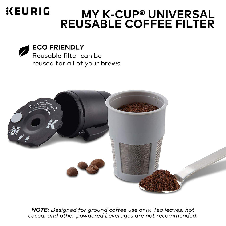 Keurig My K-Cup Universal Reusable Ground Coffee Filter, Compatible with All Keurig K-Cup Pod Coffee Makers (2.0 and 1.0)