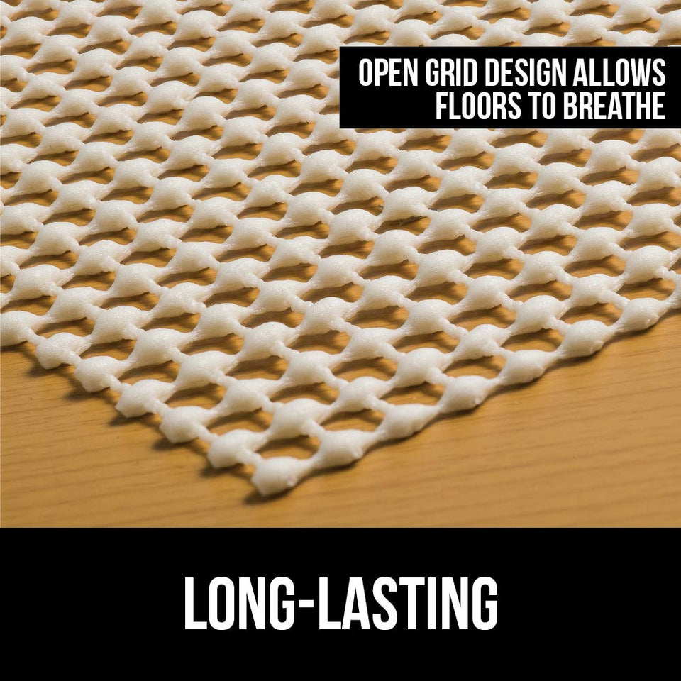 Gorilla Grip Original Area Rug Gripper Pad (5x7), Made in USA, for Hard Floors, Pads Available in Many Sizes, Provides Protection and Cushion for Area Rugs and Floors