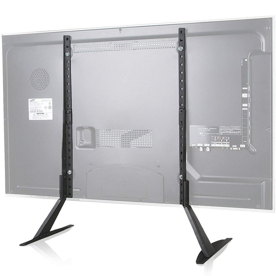 WALI Universal TV Stand Table Top for Most 22”-65” LCD Flat Screen TV, VESA up to 800 x 400mm (TVS001), Black