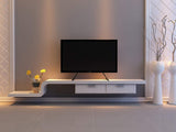 WALI Universal TV Stand Table Top for Most 22”-65” LCD Flat Screen TV, VESA up to 800 x 400mm (TVS001), Black
