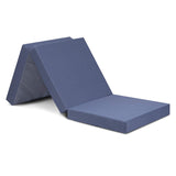 Olee Sleep Topper Tri-Folding Memory Foam, 4 Inch, Grey