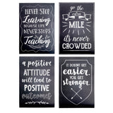 Motivational Posters for Students - 20-Pack Inspirational Posters, Classroom Posters with Inspiring Quotes, Chalkboard Design, Perfect for School Classroom and Office Decoration, 13 x 19 Inches