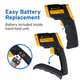 Etekcity Lasergrip 774 Non-contact Digital Laser Infrared Thermometer Temperature Gun -58℉~ 716℉ (-50℃ ~ 380℃), Yellow and Black