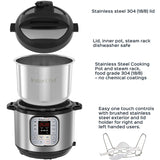 Instant Pot DUO60 6 Qt 7-in-1 Multi-Use Programmable Pressure Cooker, Slow Cooker, Rice Cooker, Steamer, Sauté, Yogurt Maker and Warmer