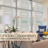 Rabbitgoo 3D Window Films Privacy Film Static Decorative Film Non-Adhesive Heat Control Anti UV 17.7In. by 78.7In. (45 x 200Cm)