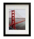 Frametory, 11x14 Black Picture Frames - Made to Display Pictures 8x10 with Mat or 11x14 Without Mat - Wide Molding - Pre-Installed Wall Mounting Hardware
