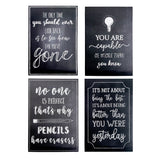 Motivational Posters for Students - 20-Pack Inspirational Posters, Classroom Posters with Inspiring Quotes, Chalkboard Design, Perfect for School Classroom and Office Decoration, 13 x 19 Inches