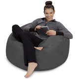 Sofa Sack - Plush, Ultra Soft Bean Bag Chair - Memory Foam Bean Bag Chair with Microsuede Cover - Stuffed Foam Filled Furniture and Accessories for Dorm Room - Charcoal 3'