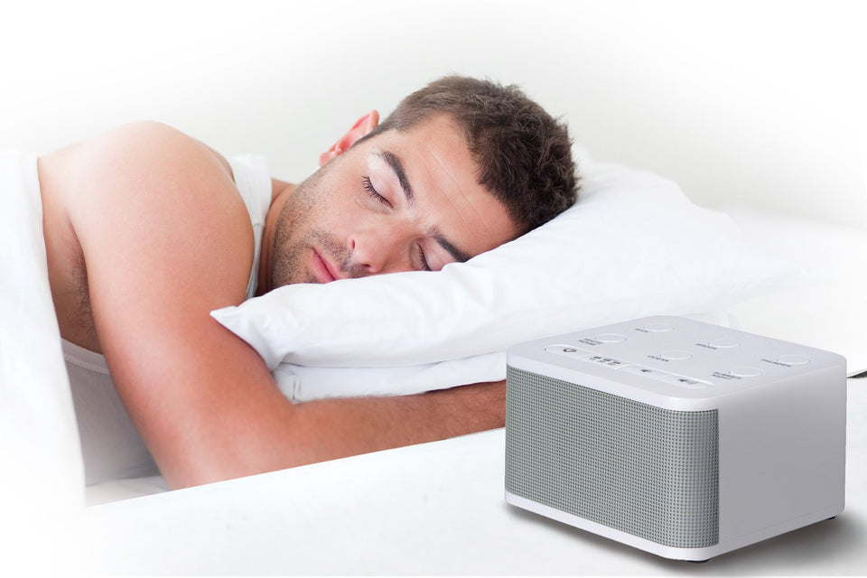 Big Red Rooster White Noise Machine - Sound Machine For Sleeping & Relaxation - 6 Natural and Soothing Sounds - Plug In Or Battery Powered - Portable Sleep Sound Therapy for Home, Office or Travel
