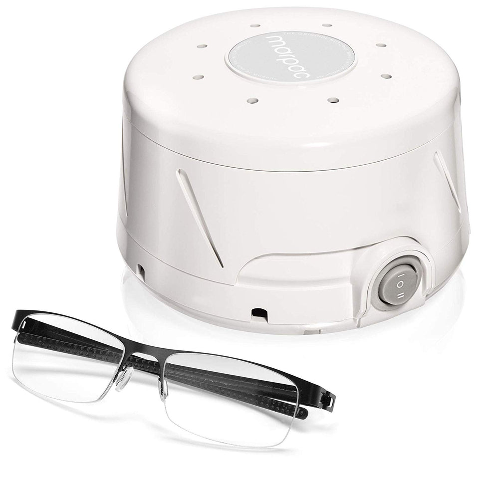 Marpac Dohm Classic (White) | The Original White Noise Machine | Soothing Natural Sound from a Real Fan | Noise Cancelling | Sleep Therapy, Office Privacy, Travel | For Adults & Baby | 101 Night Trial