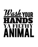 Typography Bathroom UNFRAMED Wall Art & Pictures | Set of 4 Funny Bathroom Quotes & Rules | Best Modern Toilet Decor Words & Letters | Premium Card Stock Sayings Posters | Black & White Prints 8 x 10