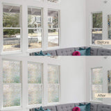 Rabbitgoo 3D Window Films Privacy Film Static Decorative Film Non-Adhesive Heat Control Anti UV 17.7In. by 78.7In. (45 x 200Cm)