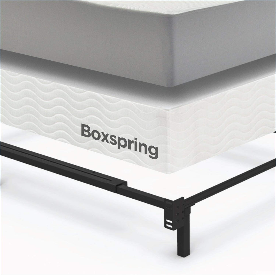Zinus Michelle Compack Adjustable Steel Bed Frame, for Box Spring and Mattress Set, Fits Twin to Queen