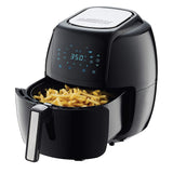 GoWISE USA 1700-Watt 5.8-QT 8-in-1 Digital Air Fryer and 50 Recipes for your Air Fryer Book (Black)