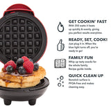 Dash Mini Maker: The Mini Waffle Maker Machine for Individual Waffles, Paninis, Hash browns, & other on the go Breakfast, Lunch, or Snacks - Aqua