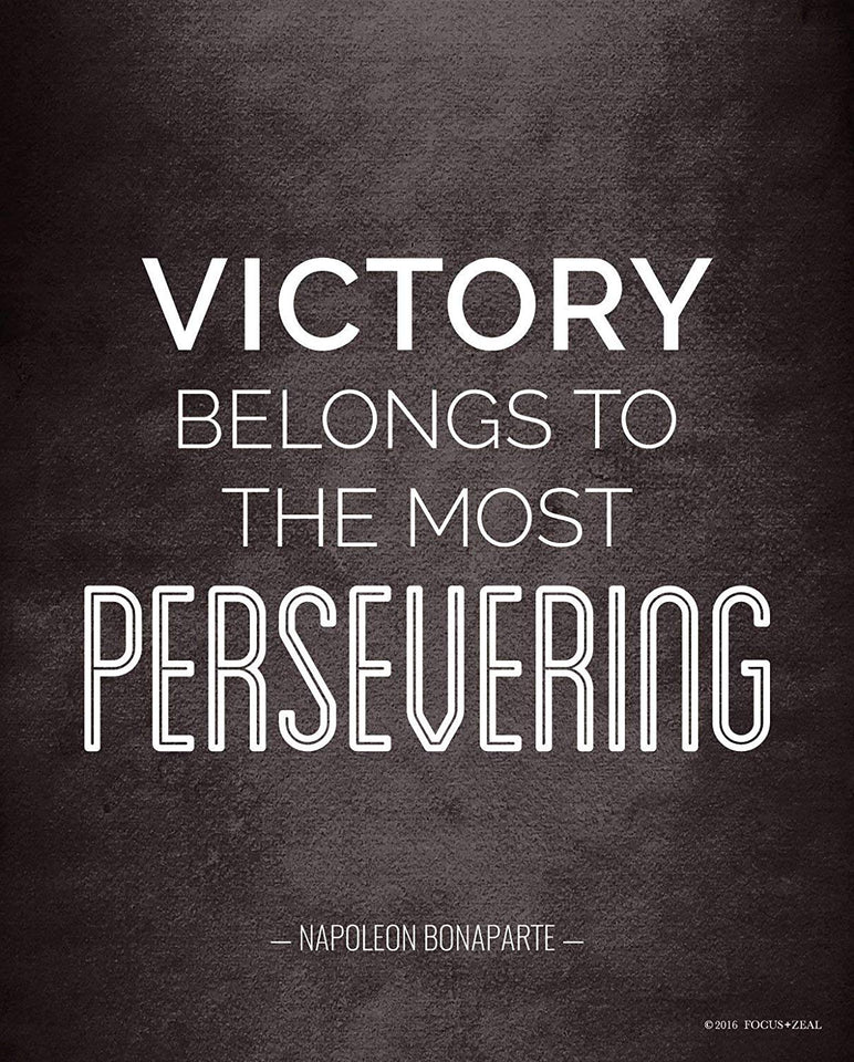 Historical Quote Motivational Posters; Success Wall Art Inspired by Famous Leaders and Thinkers, 8x10 Inch, Set of 4