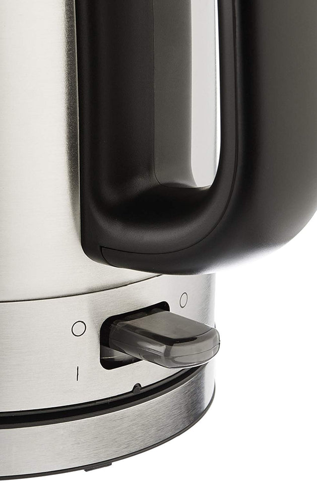 AmazonBasics Stainless Steel Porrtable Electric Hot Water Kettle - 1 Liter, Silver