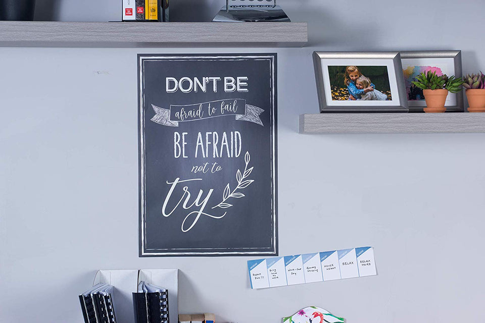 Motivational Posters for Students - 20-Pack Inspirational Posters, Classroom Posters with Inspiring Quotes, Chalkboard Design, Perfect for School Classroom and Office Decoration, 13 x 19 Inches