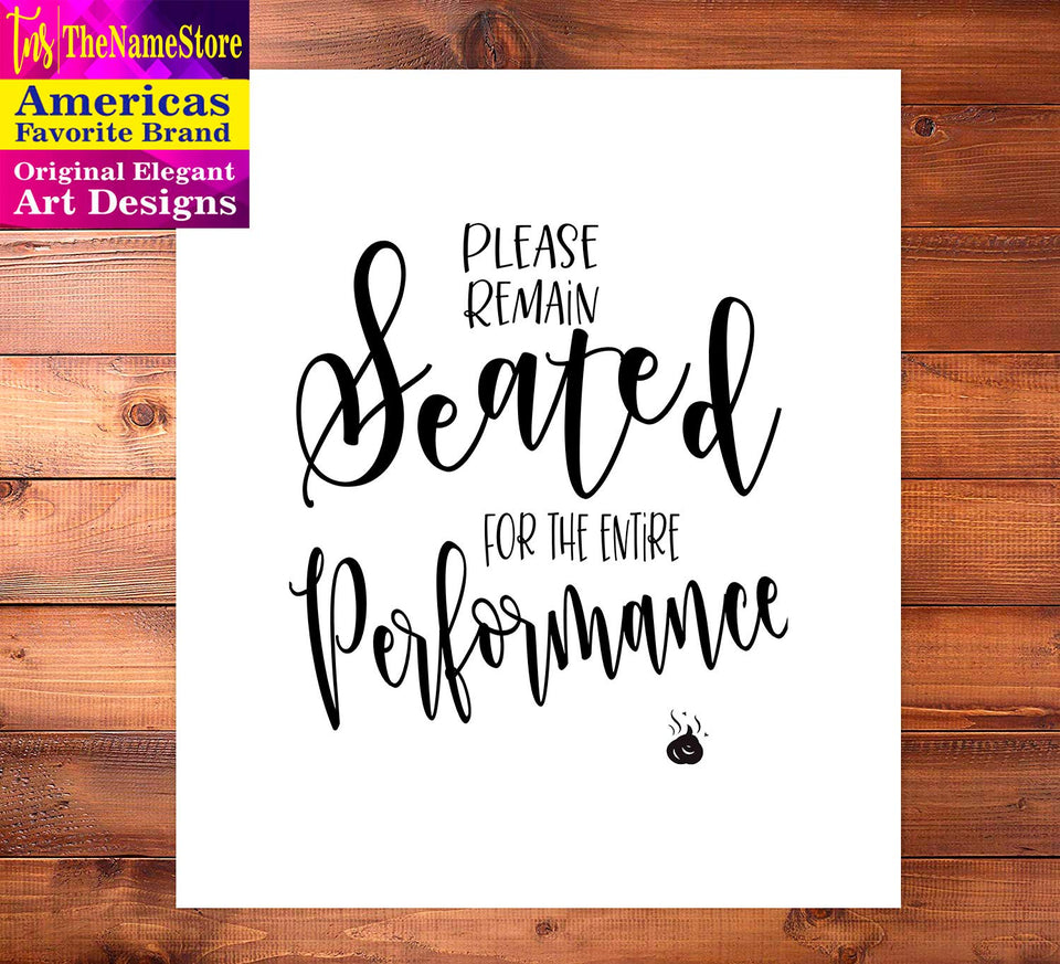 TheNameStore Bathroom Quotes and Sayings Art Prints | Set of Four Photos 8x10 Unframed | Great Gift for Bathroom Decor