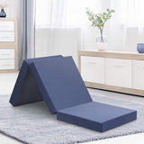 Olee Sleep Topper Tri-Folding Memory Foam, 4 Inch, Grey
