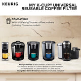Keurig My K-Cup Universal Reusable Ground Coffee Filter, Compatible with All Keurig K-Cup Pod Coffee Makers (2.0 and 1.0)