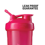 BlenderBottle Classic Loop Top Shaker Bottle, 28-Ounce, Full Color Black
