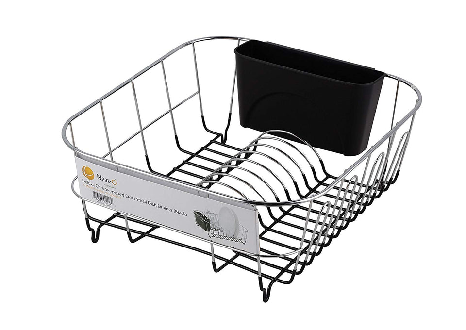 Neat-O Deluxe Chrome-plated Steel Small Dish Drainers (Black)