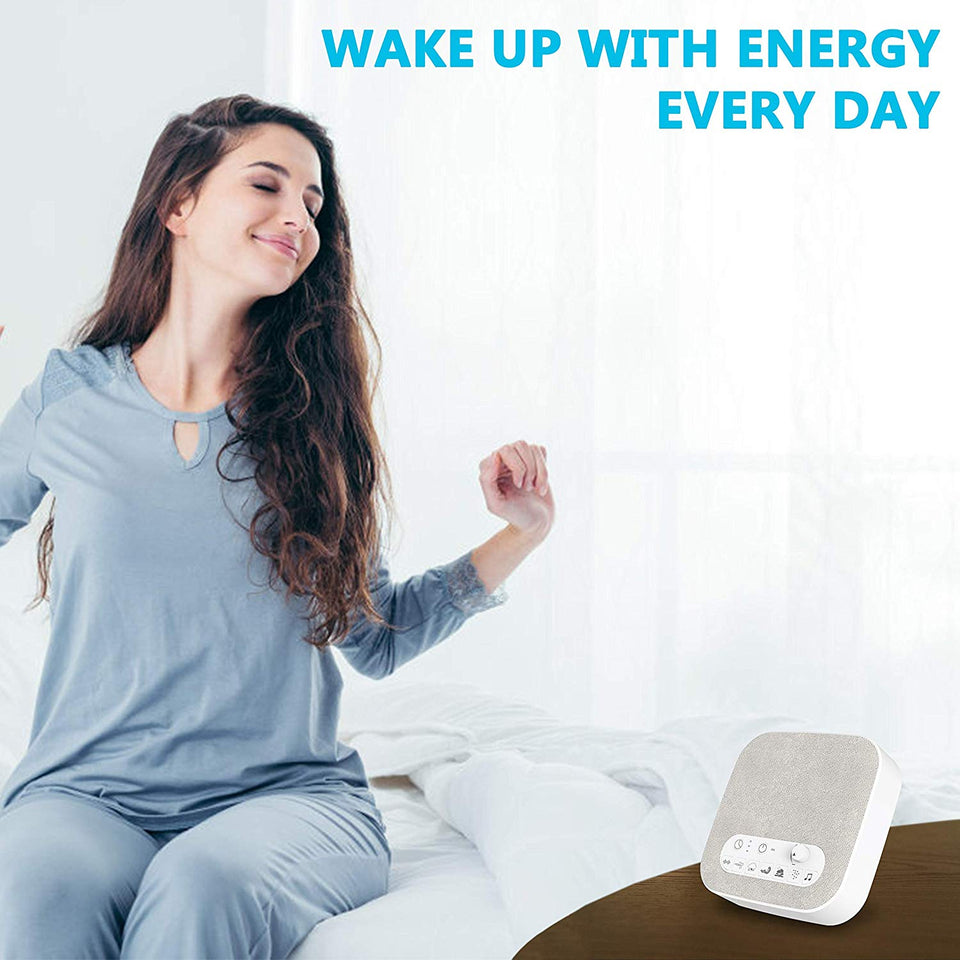 White Noise Machine for Sleeping, Aurola Sleep Sound Machine with Non-Looping Soothing Sounds for Baby Adult Traveler, Portable for Home Office Travel