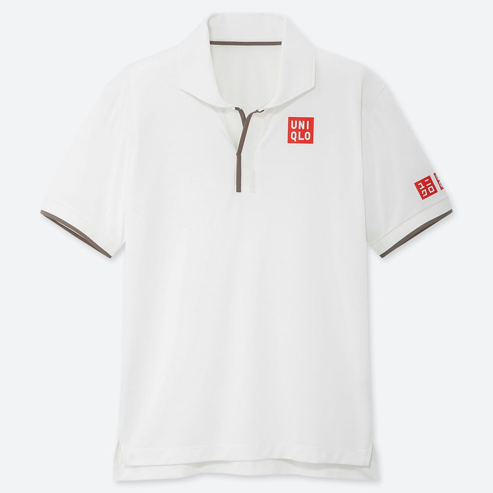 A UNIQLO - ROGER FEDERER WHITE POLO MENS